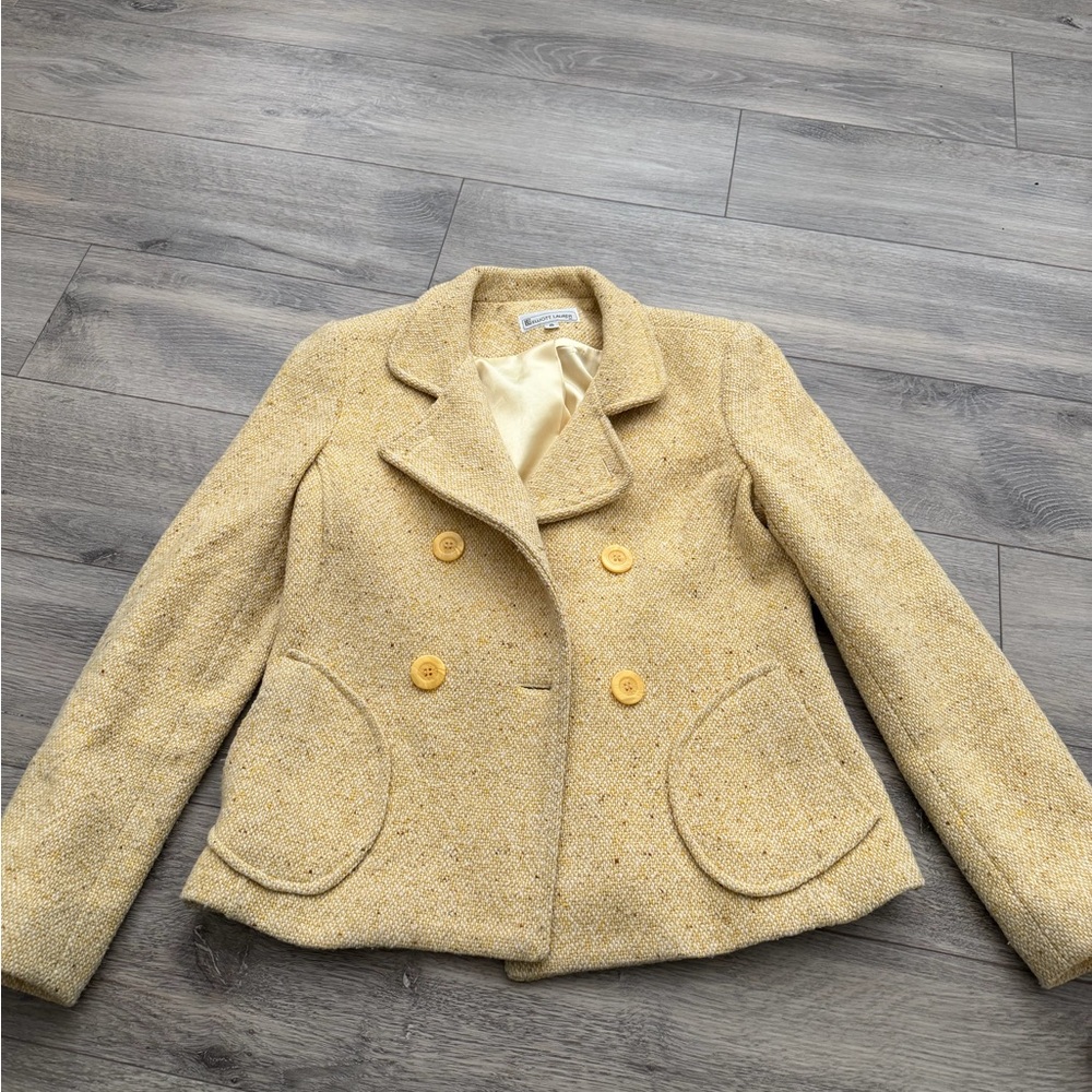 Elliott Lauren Yellow Tweed Jacket